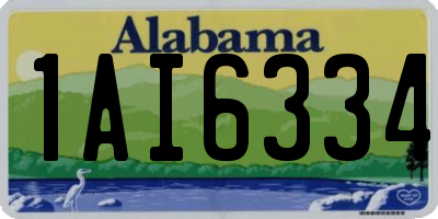 AL license plate 1AI6334