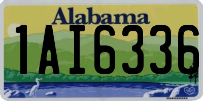 AL license plate 1AI6336