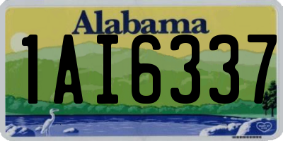 AL license plate 1AI6337