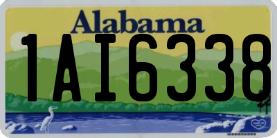 AL license plate 1AI6338