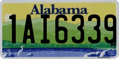 AL license plate 1AI6339