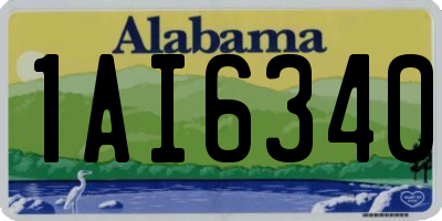 AL license plate 1AI6340