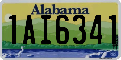 AL license plate 1AI6341