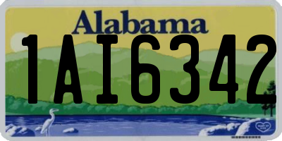 AL license plate 1AI6342