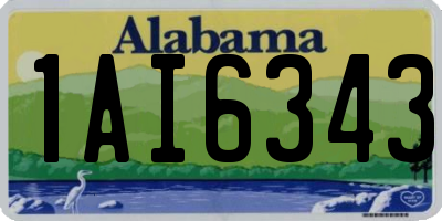 AL license plate 1AI6343