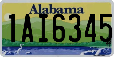 AL license plate 1AI6345