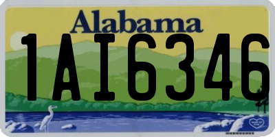 AL license plate 1AI6346