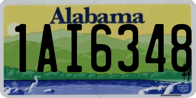 AL license plate 1AI6348