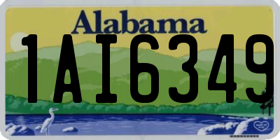 AL license plate 1AI6349