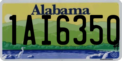 AL license plate 1AI6350