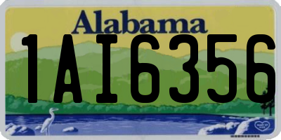 AL license plate 1AI6356