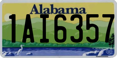 AL license plate 1AI6357