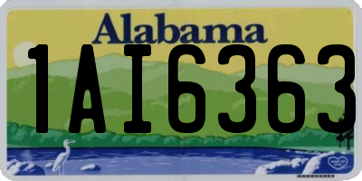 AL license plate 1AI6363