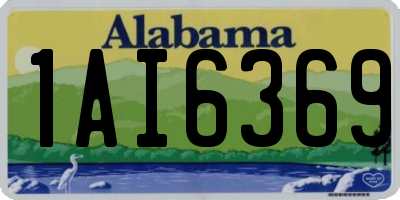 AL license plate 1AI6369