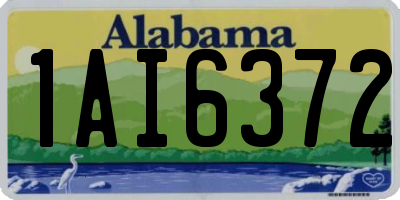 AL license plate 1AI6372