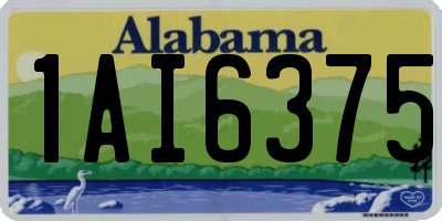 AL license plate 1AI6375