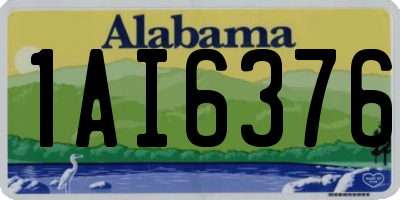 AL license plate 1AI6376