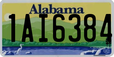 AL license plate 1AI6384