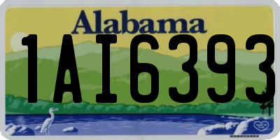 AL license plate 1AI6393