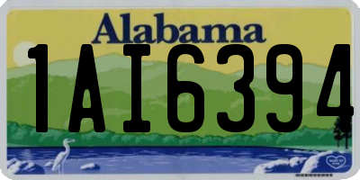 AL license plate 1AI6394