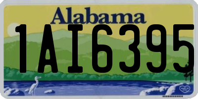 AL license plate 1AI6395