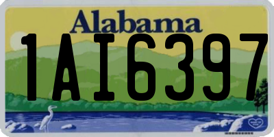 AL license plate 1AI6397
