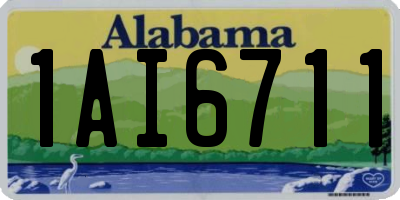 AL license plate 1AI6711