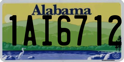 AL license plate 1AI6712