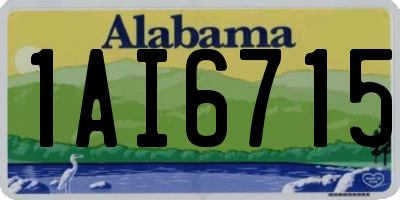 AL license plate 1AI6715