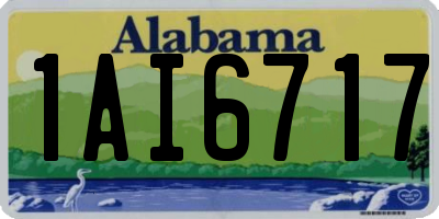 AL license plate 1AI6717
