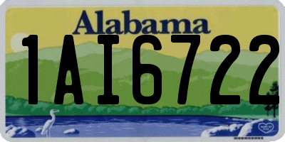 AL license plate 1AI6722