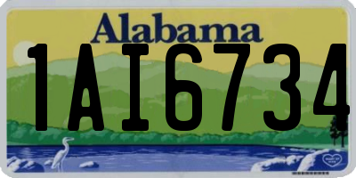 AL license plate 1AI6734
