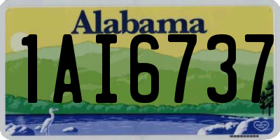 AL license plate 1AI6737