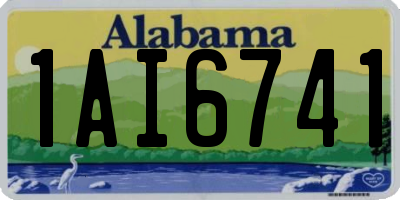 AL license plate 1AI6741