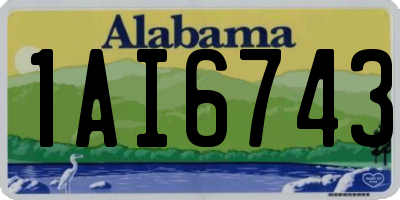 AL license plate 1AI6743