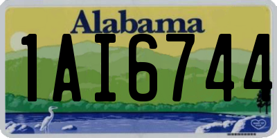 AL license plate 1AI6744