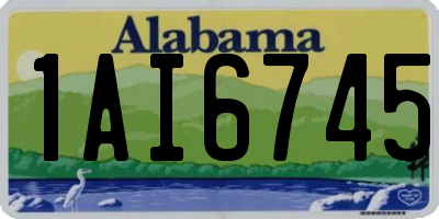AL license plate 1AI6745