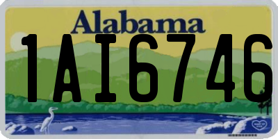 AL license plate 1AI6746