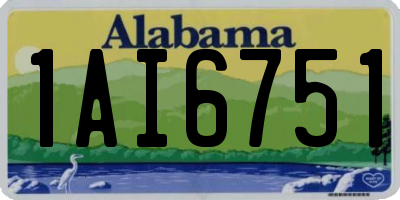 AL license plate 1AI6751