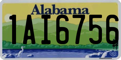 AL license plate 1AI6756