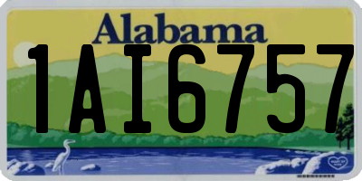 AL license plate 1AI6757