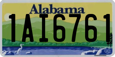 AL license plate 1AI6761