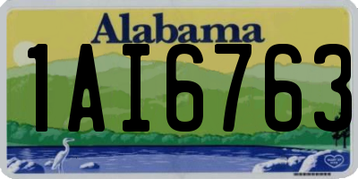 AL license plate 1AI6763