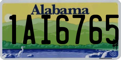 AL license plate 1AI6765