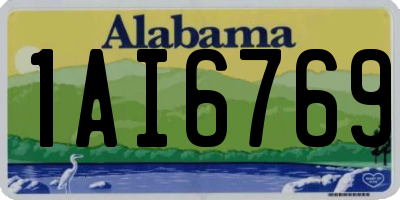AL license plate 1AI6769