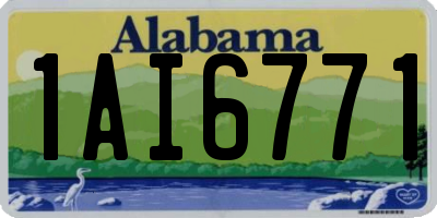 AL license plate 1AI6771