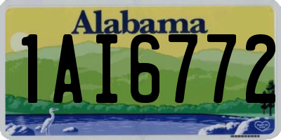 AL license plate 1AI6772