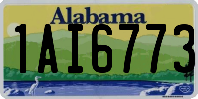 AL license plate 1AI6773