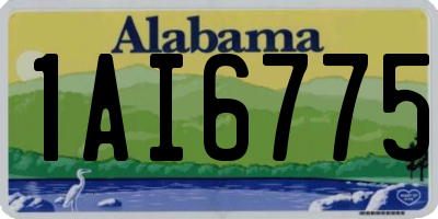 AL license plate 1AI6775