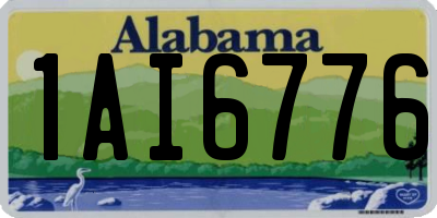 AL license plate 1AI6776